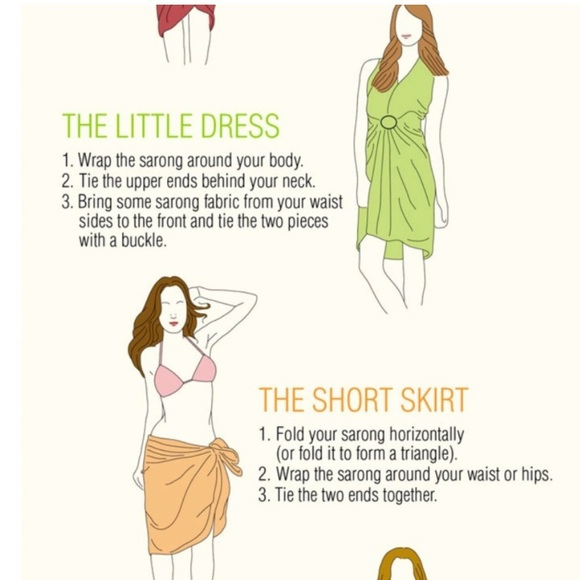 Vintage Indonesian Orange Navy Purple Green Hand Dyed Batik Sarong Pareo Coverup - Picture 9 of 10